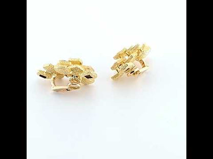 Vintage French Tiger's Eye Earrings