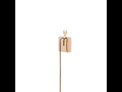 Antique Carved Turquoise Stick Pin