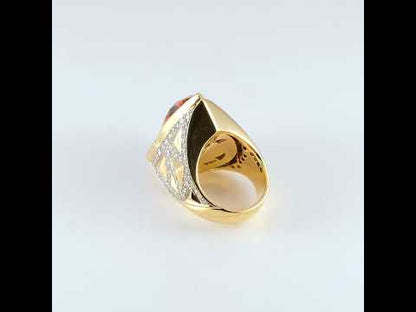 Tiana Tourmaline and Citrine Ring