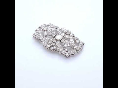 Vintage Art Deco Diamond Brooch