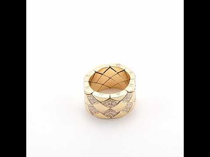 Chanel ‘Matelassé’ Yellow Gold Ring