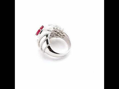 Léa CASTIEL Ruby and Diamond Ring