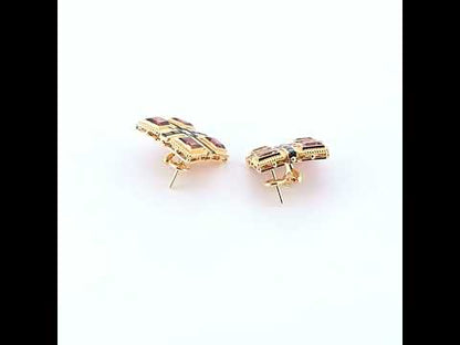 Bakhache Pink Tourmaline Earrings