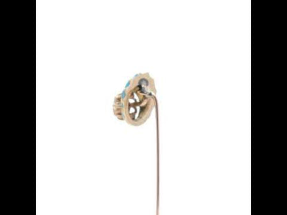Antique Enamel Stick Pin