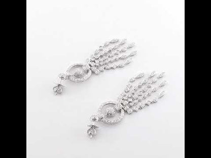 Vintage Diamond Chandelier Earrings