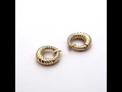 Van Cleef & Arpels Twisted Hoop Earrings