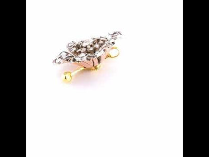 French Antique Flower Brooch