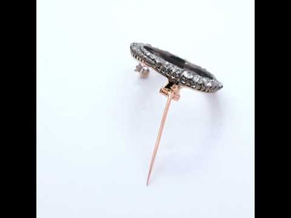 Antique Circular Diamond Brooch
