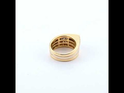 Vintage Three-Tone Diamond Ring