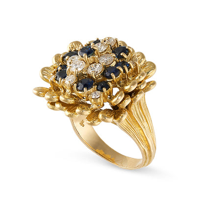 Kutchinsky Sapphire & Diamond Ring